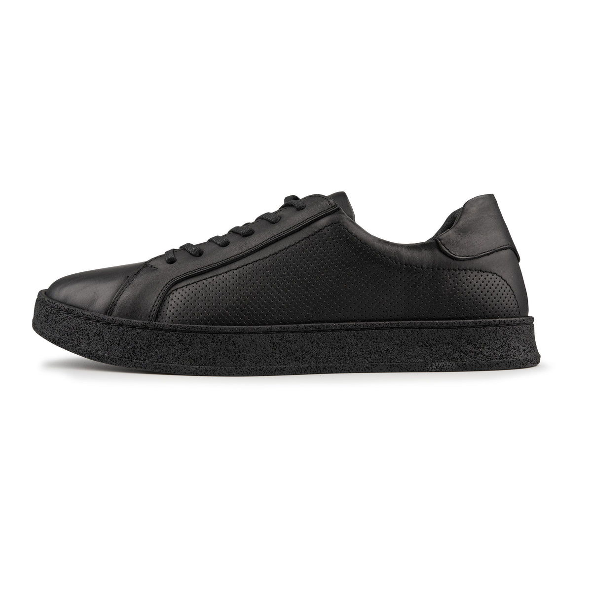 Herr lädersneakers Alfred svart