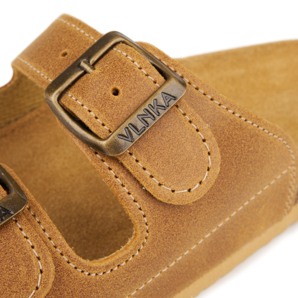 Dam kork anatomiska slip-in-tofflor Linda beige