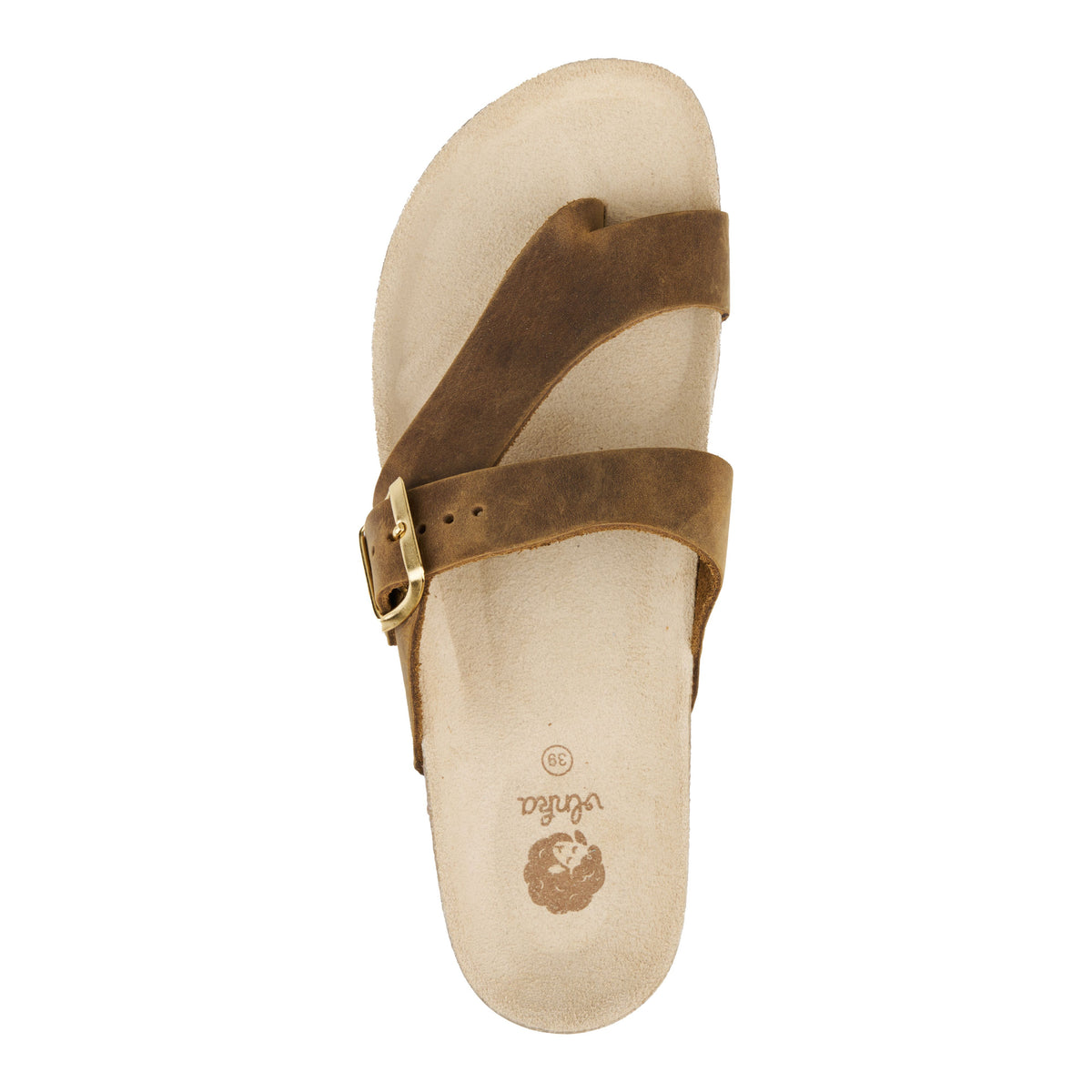 Dam kork anatomiska slip-in-tofflor Vanda brun