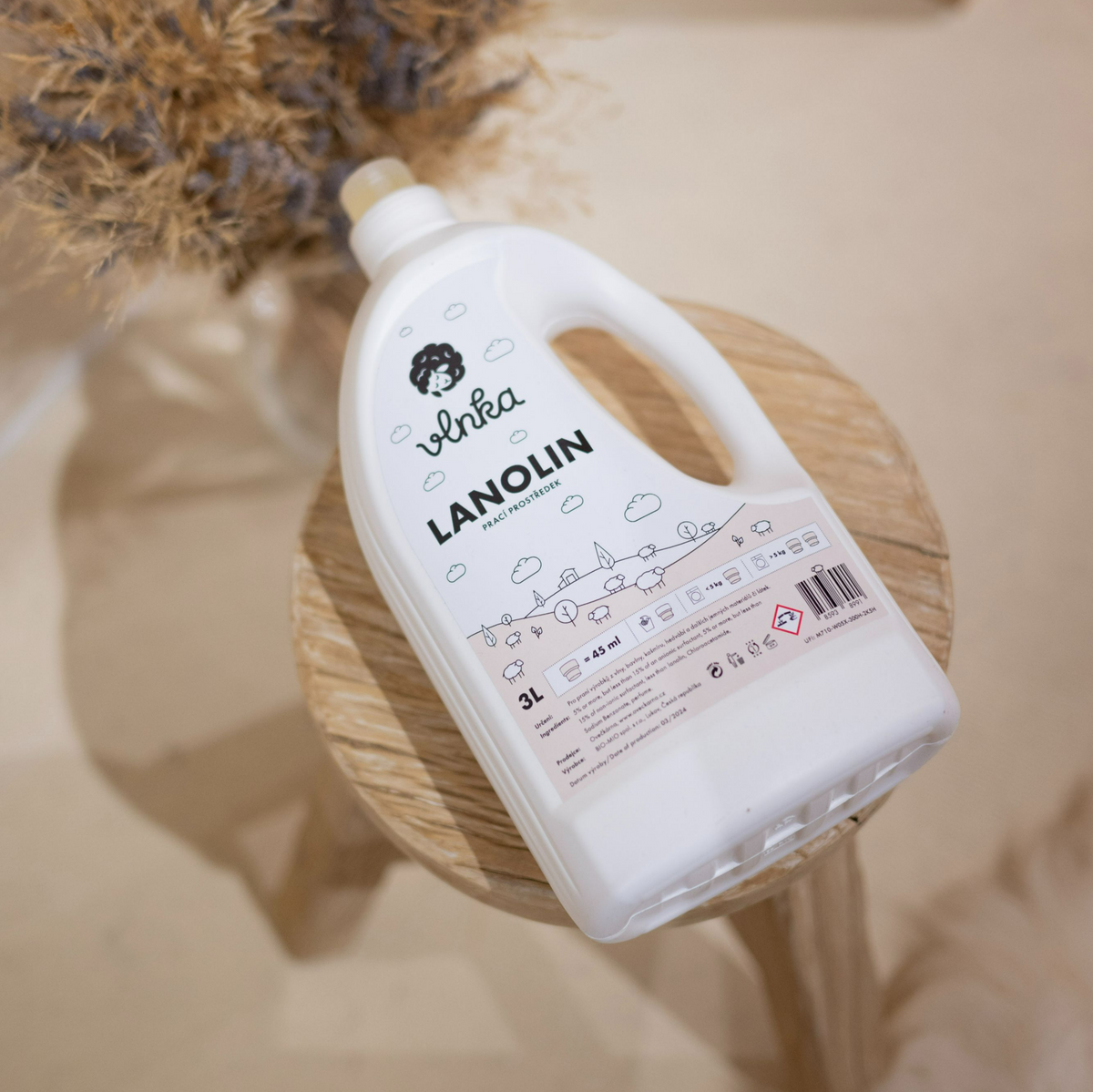 Tvättgel med lanolin 3 l