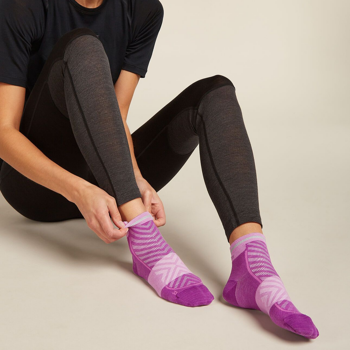 Strumpor Merino Blend Run Ultralight Mini Icebreaker Passion