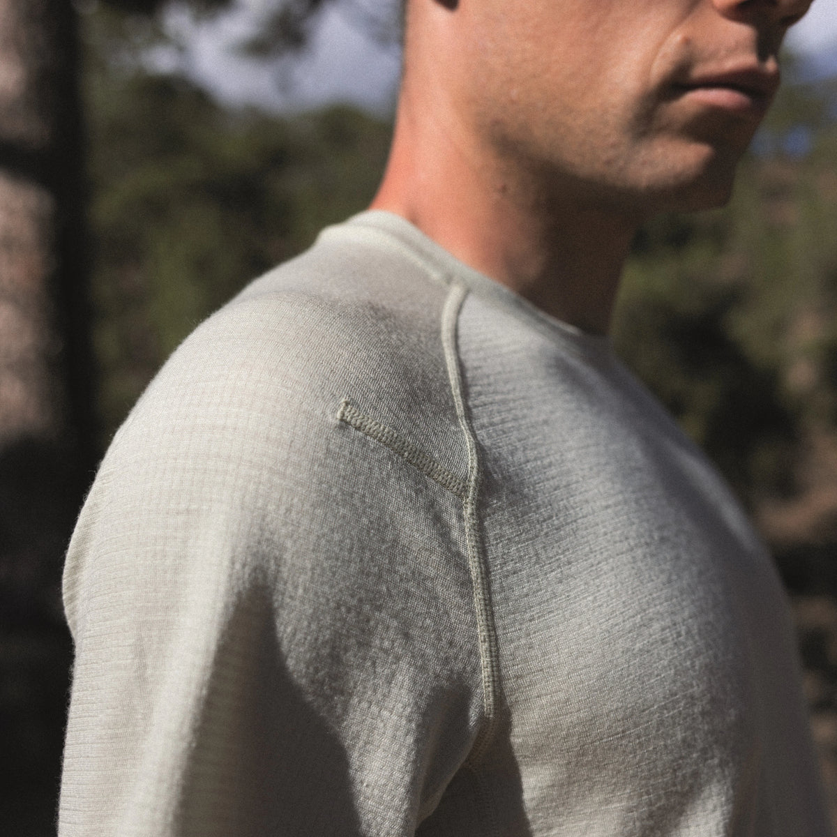Herr T-shirt Merino 200 Waffle Elevation SS Tee Icebreaker aschen