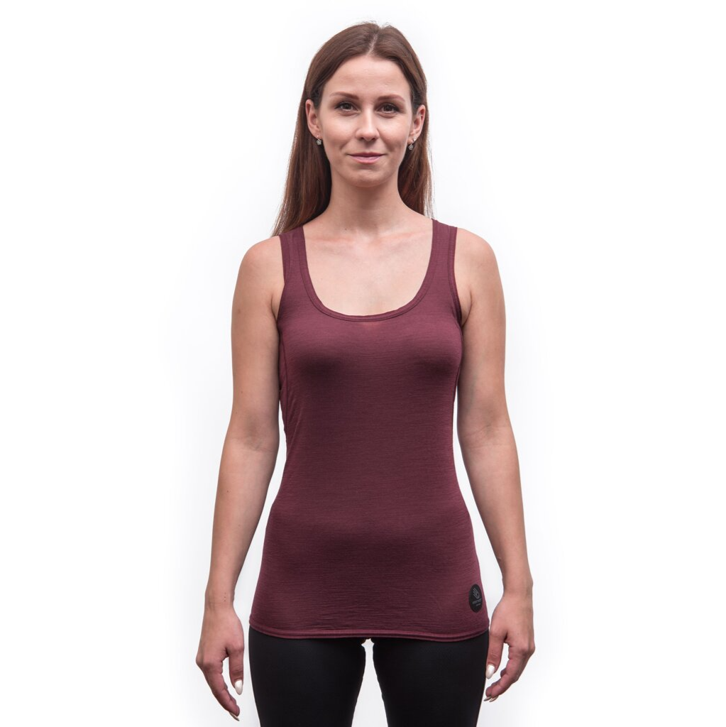 Damfunktionellt linne Sensor Merino Air port red