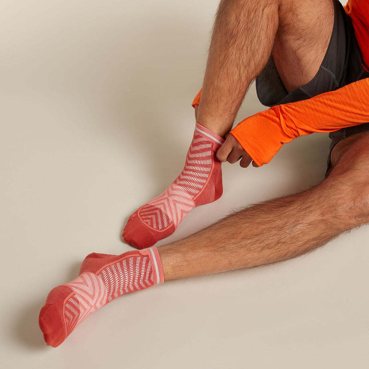 Strumpor Merino Blend Run Ultralight Mini Icebreaker Jasper