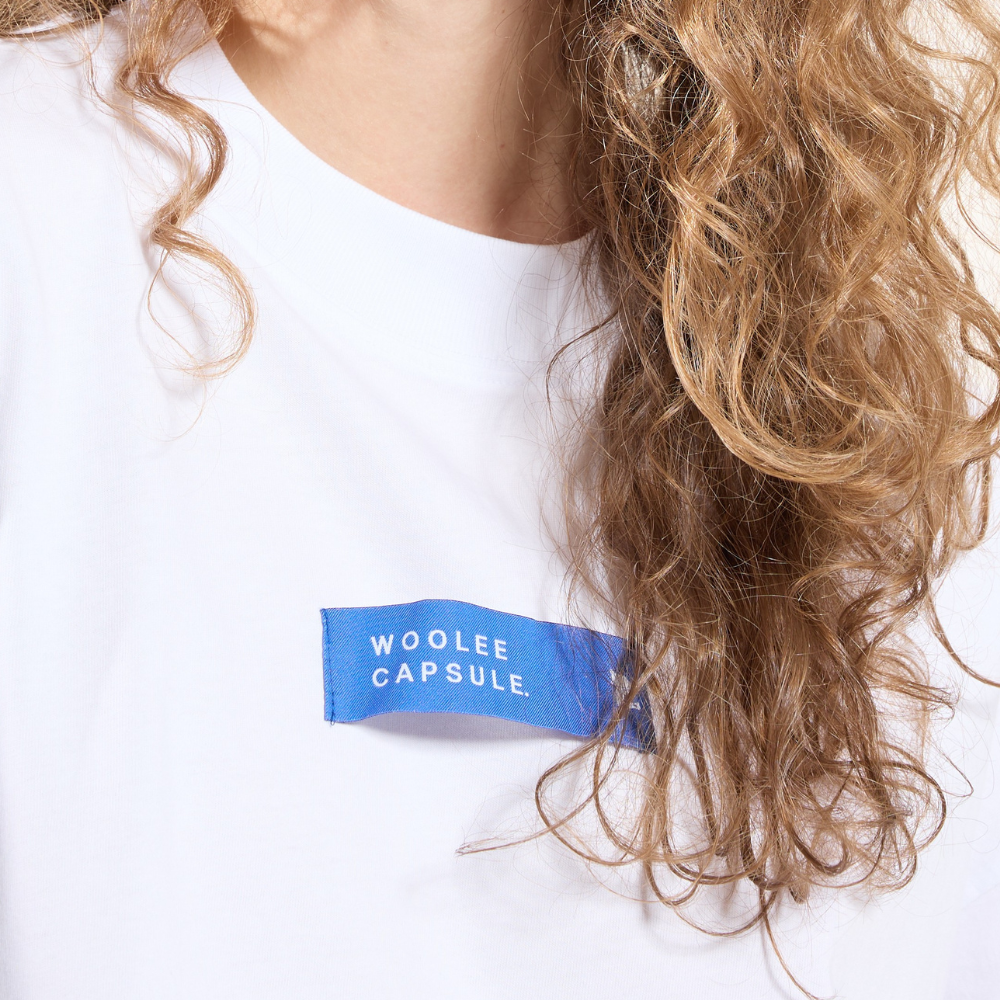 T-shirt av ekologisk bomull Woolee Capsule vit
