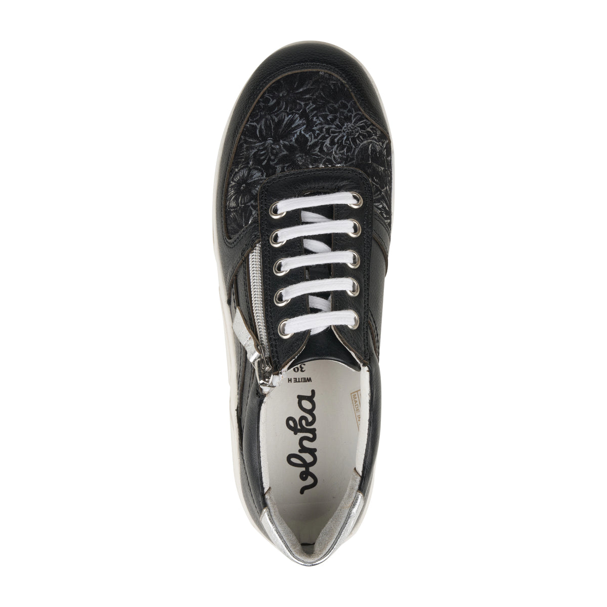 Dam lädersneakers för hallux Etela svart
