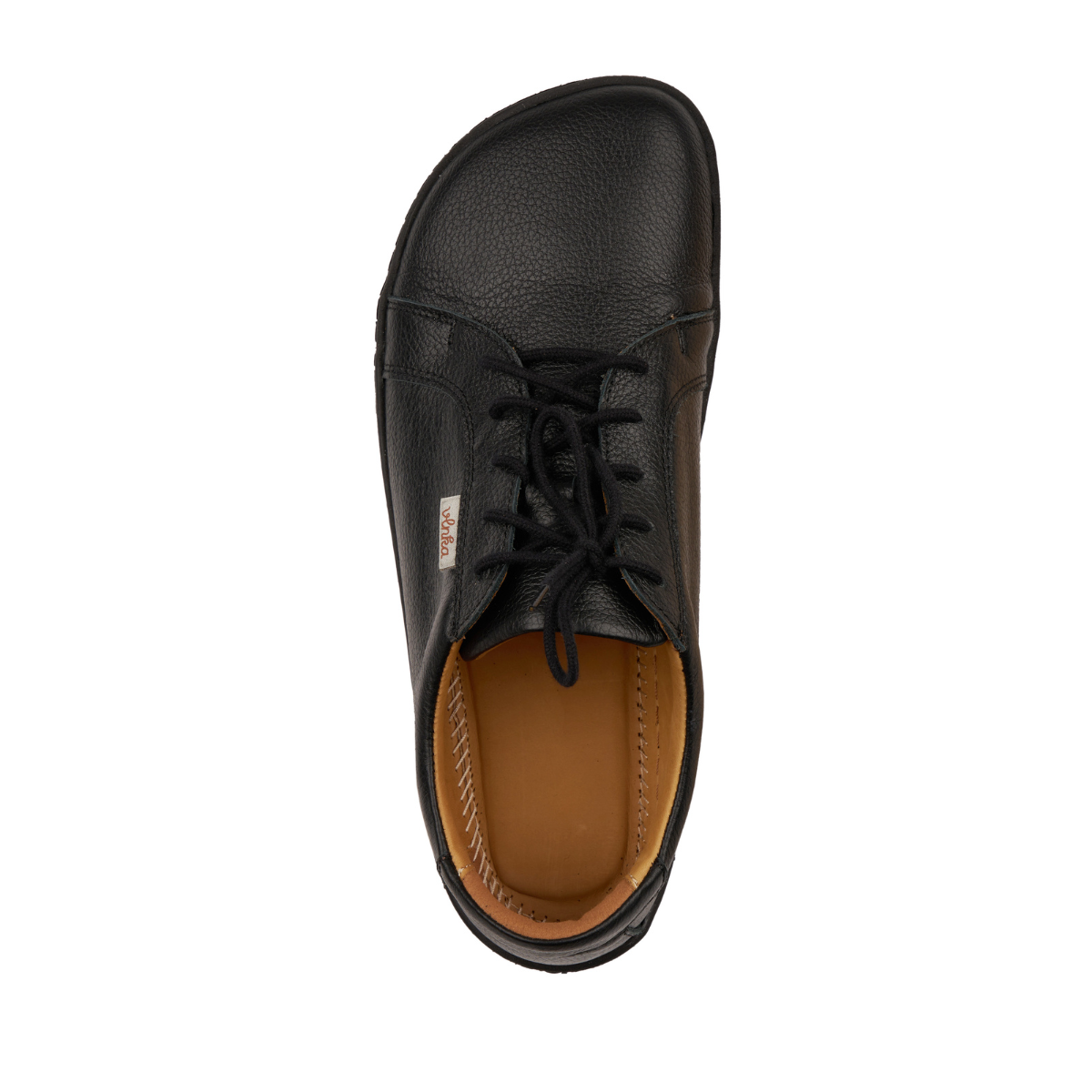 Barefoot lädersneakers Mira svart