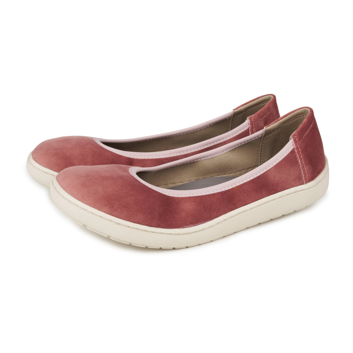 Barfota textil dambaleriner Joli rosa