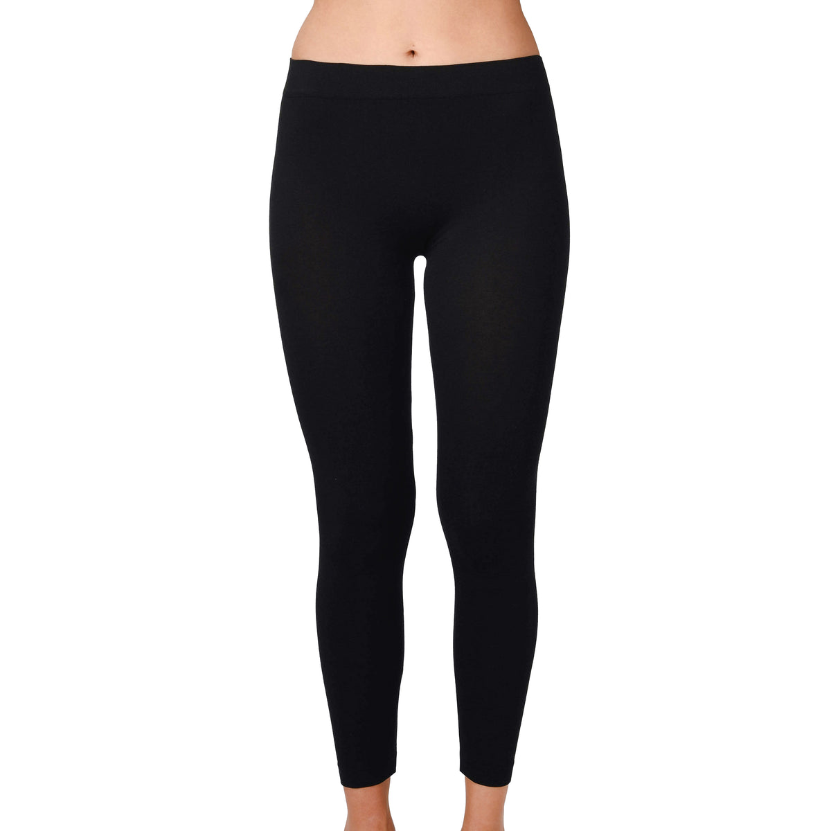 Sömlösa leggings med kashmir svart