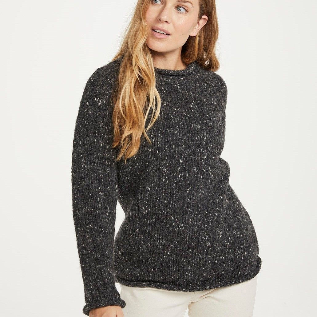 Damullpullover svart