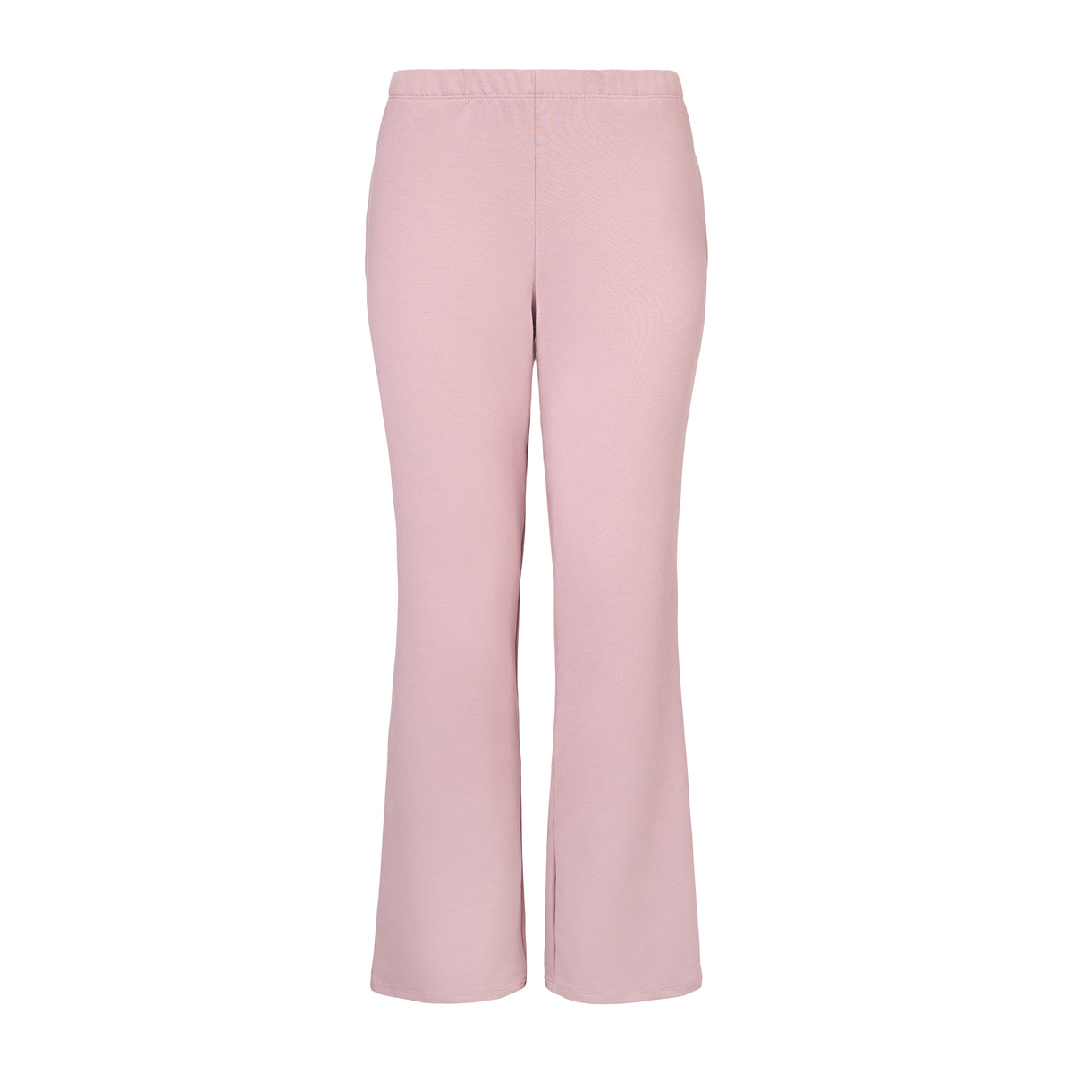 Dambomullsmjukisbyxor med resår rosa