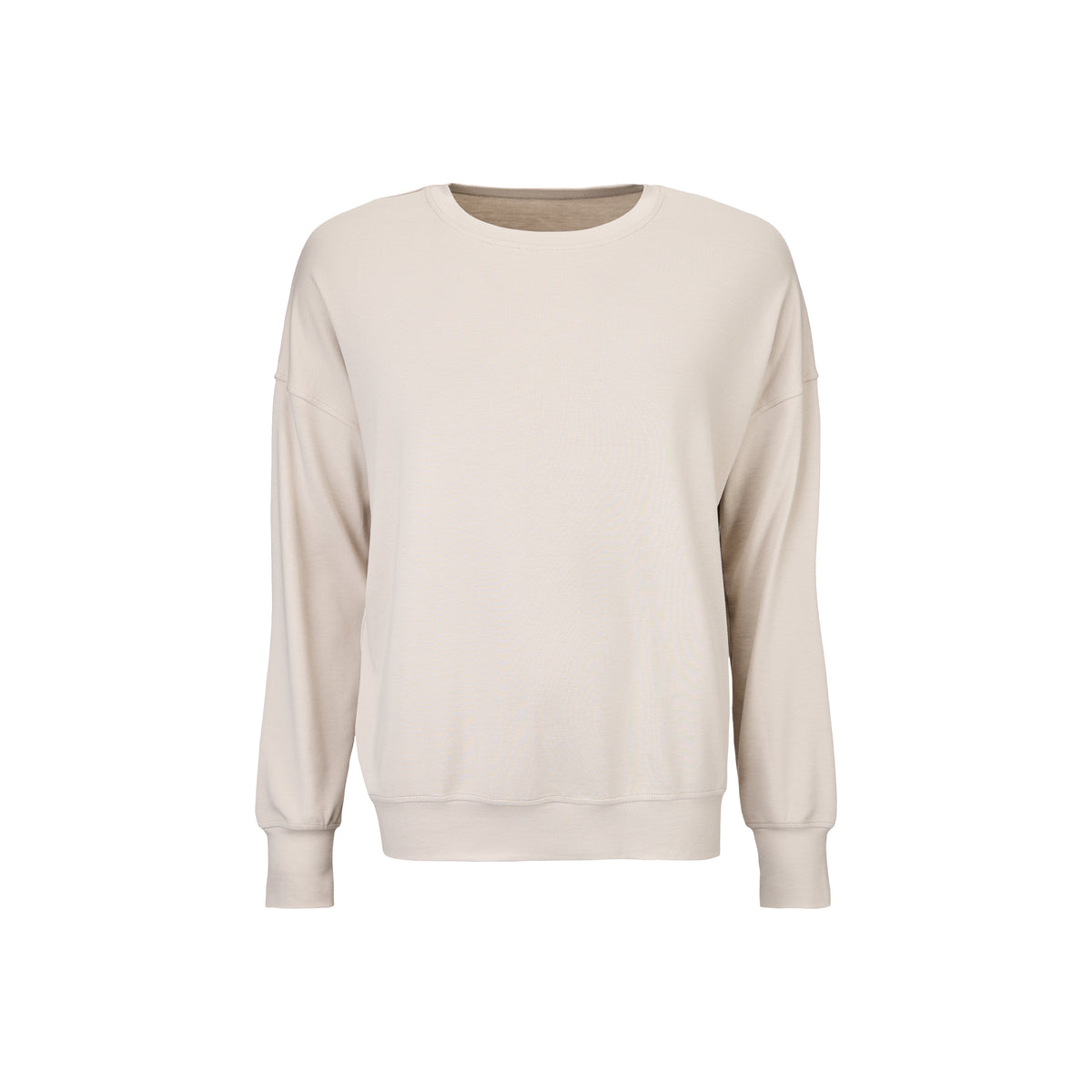 Damtröja med merinoull beige