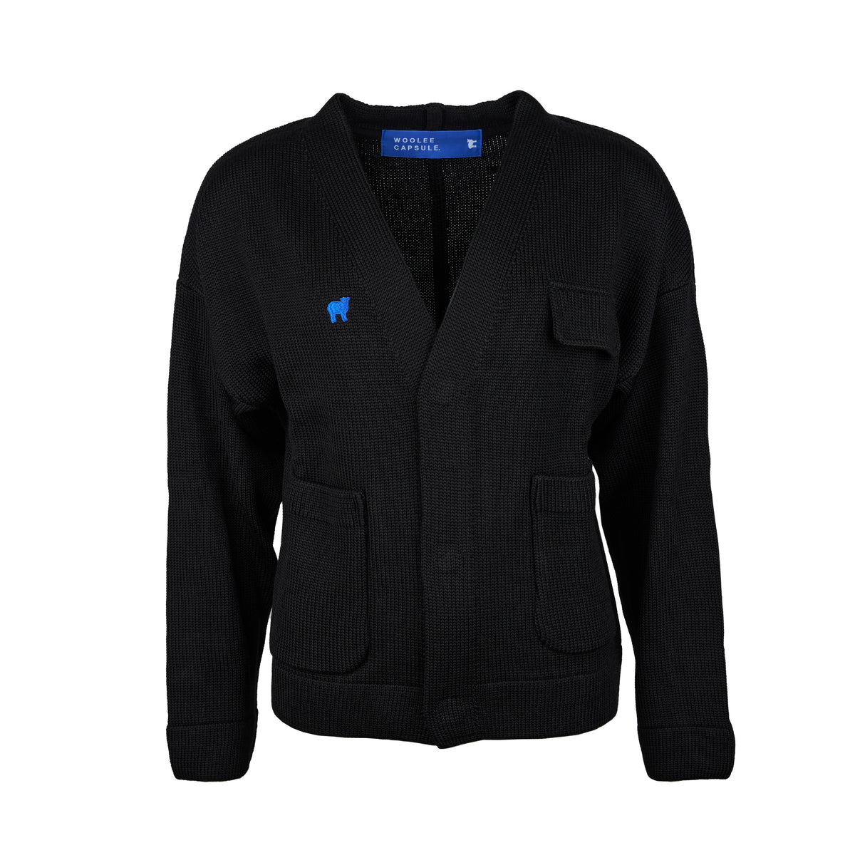 Merinoullkardigan Woolee Capsule svart