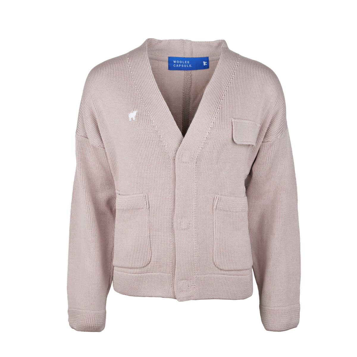 Merinoullkofta Woolie Capsule beige
