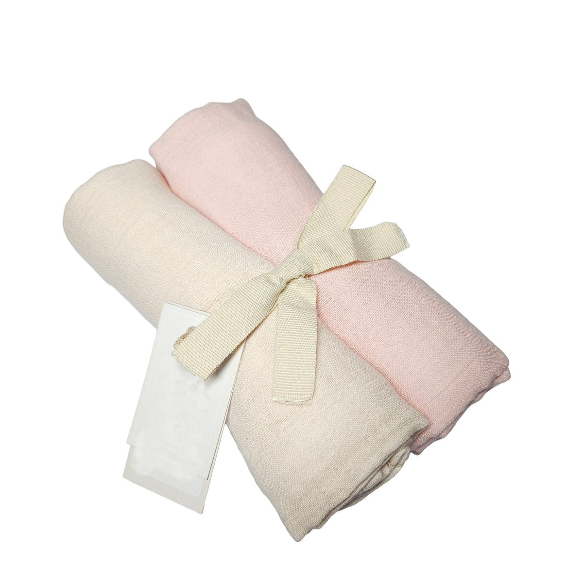 Barnmuslinblöjor 2 st rosa/natur