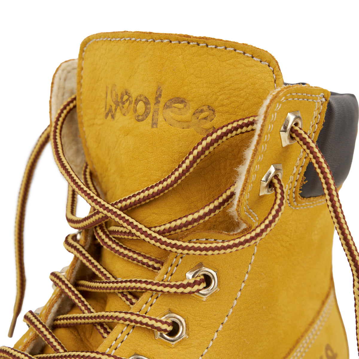 Ulliga tofflor Woolie gul