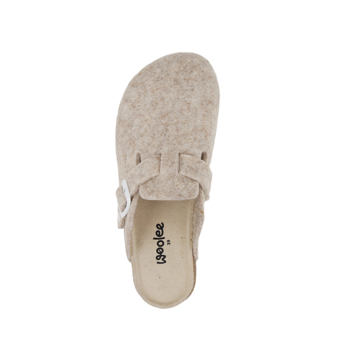 Barfota ulltofflor Michaela för damer beige