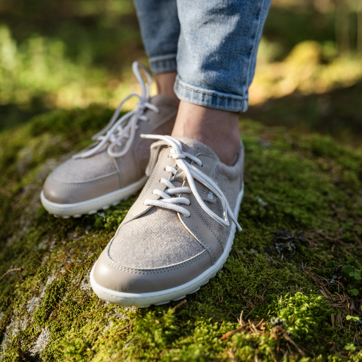 Dam barfota ullsneakers Teo beige