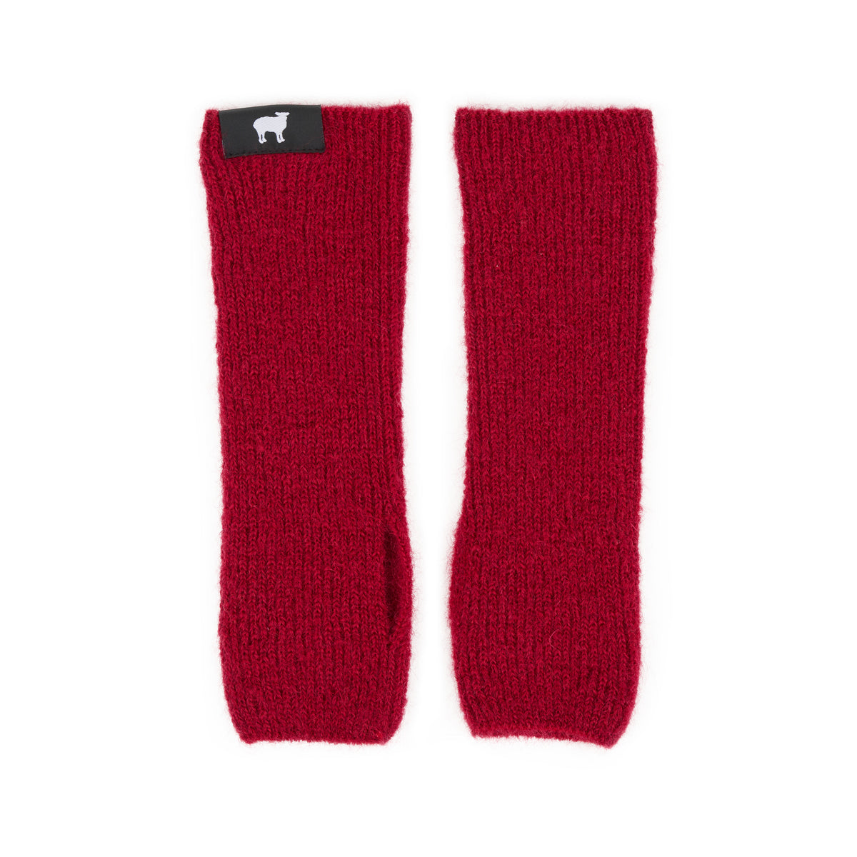 Mohair vinterarmvärmare Woolee Capsule röd