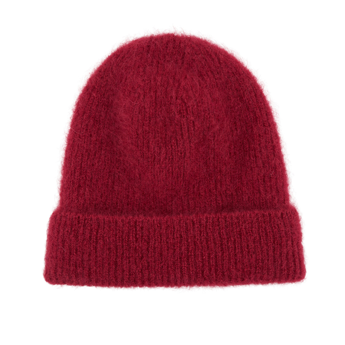Mohairmössa Woolee Capsule röd