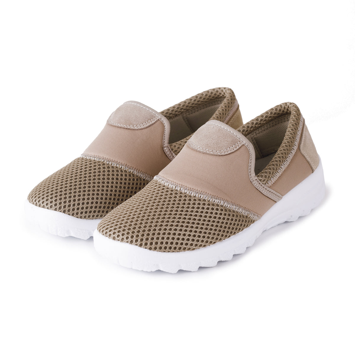Ventilerande gel-sneakers för dam beige