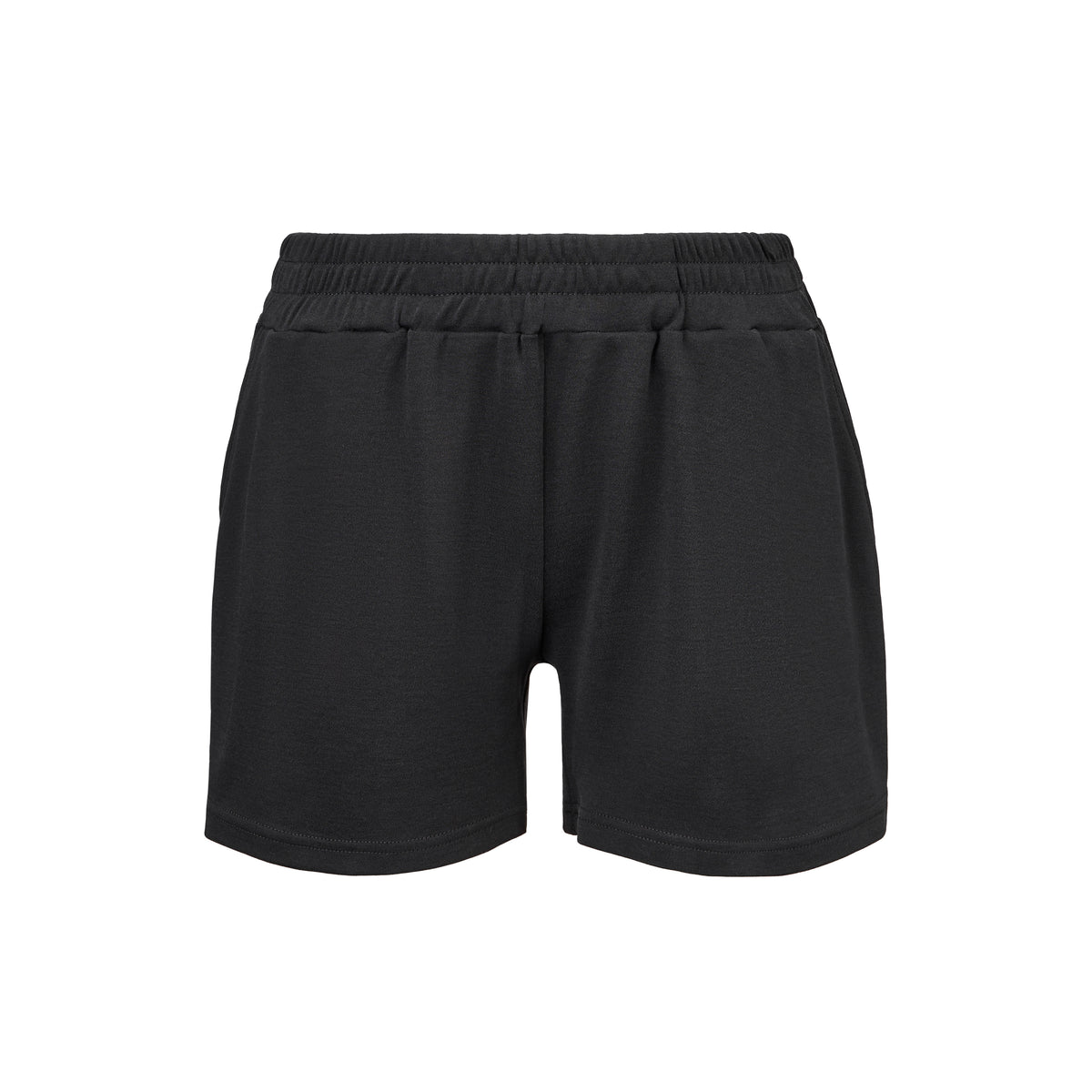Damshorts med merinoull med resår svart