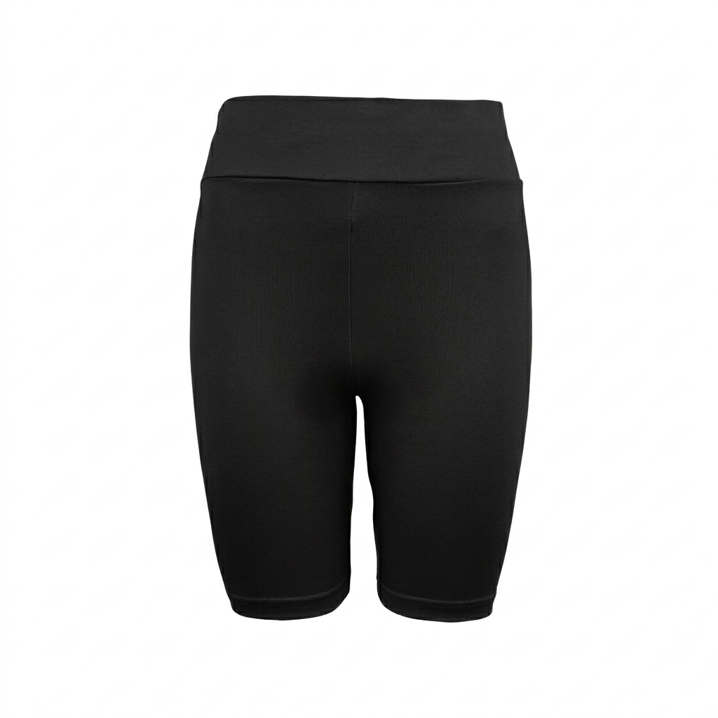 Dam korta merinoull-leggings Woolie svart