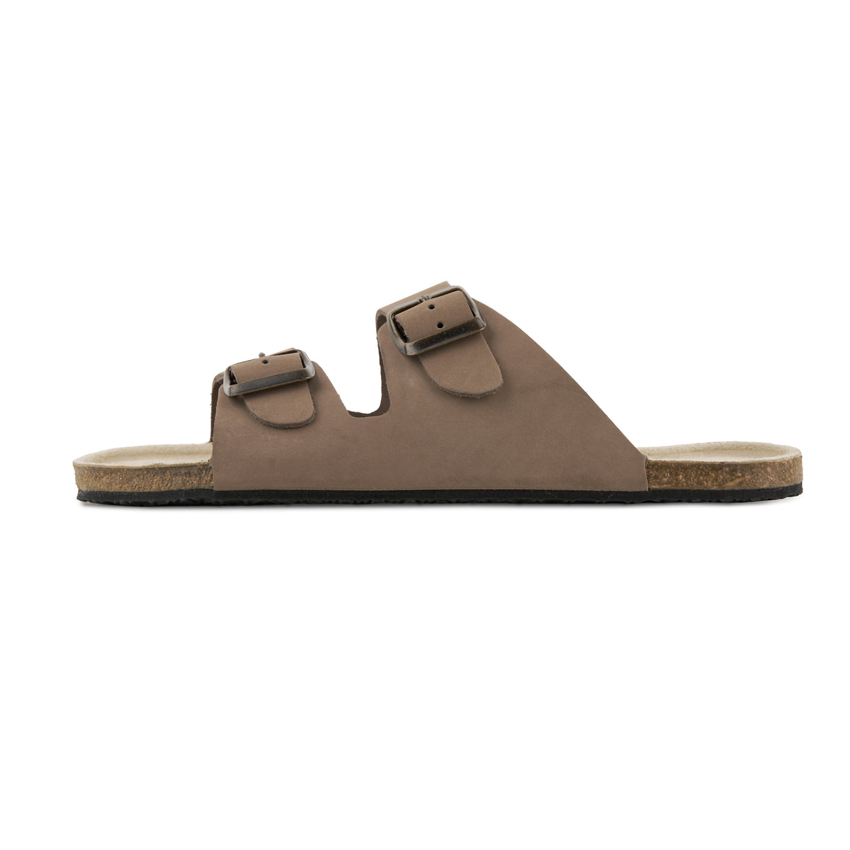 Herr läder barefoot slip-in-tofflor Xavier brun