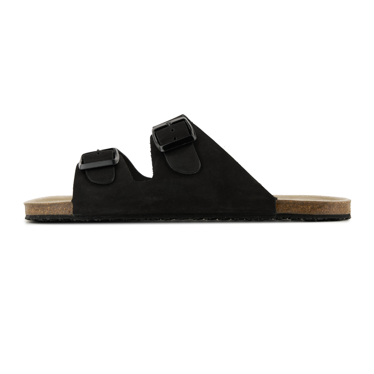 Läder barfota slip-in-tofflor Robin svart