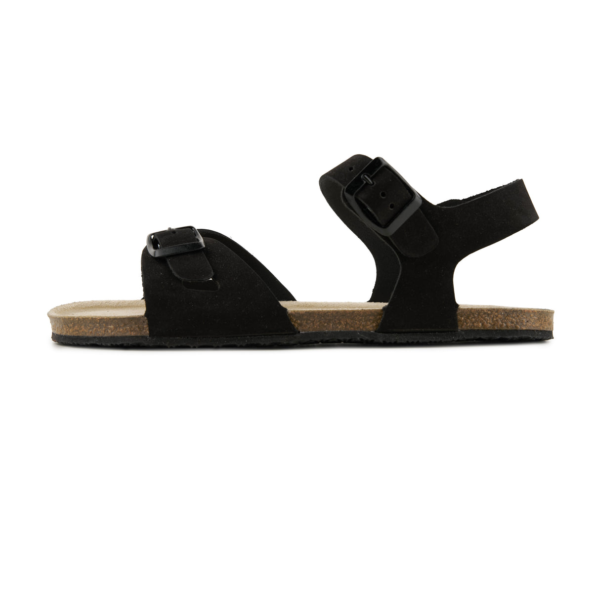 Damläderbarfotasandaler Mika svart