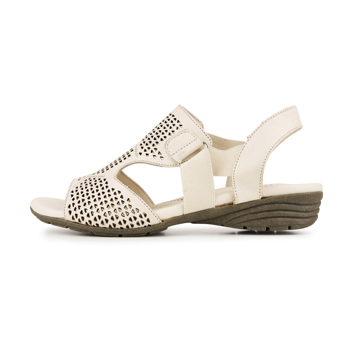 Damhälsolädersandaler Zaria beige