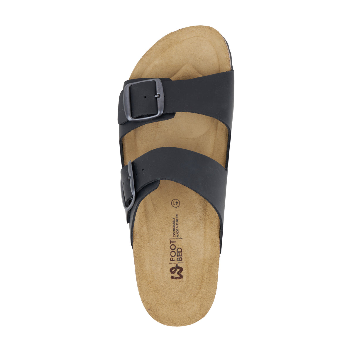 Herr anatomiska kork slip-in-tofflor Ben svart