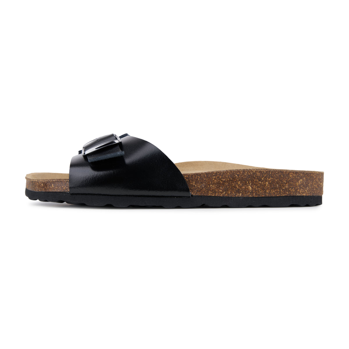 Dam anatomiska kork slip-in-tofflor Inka svart
