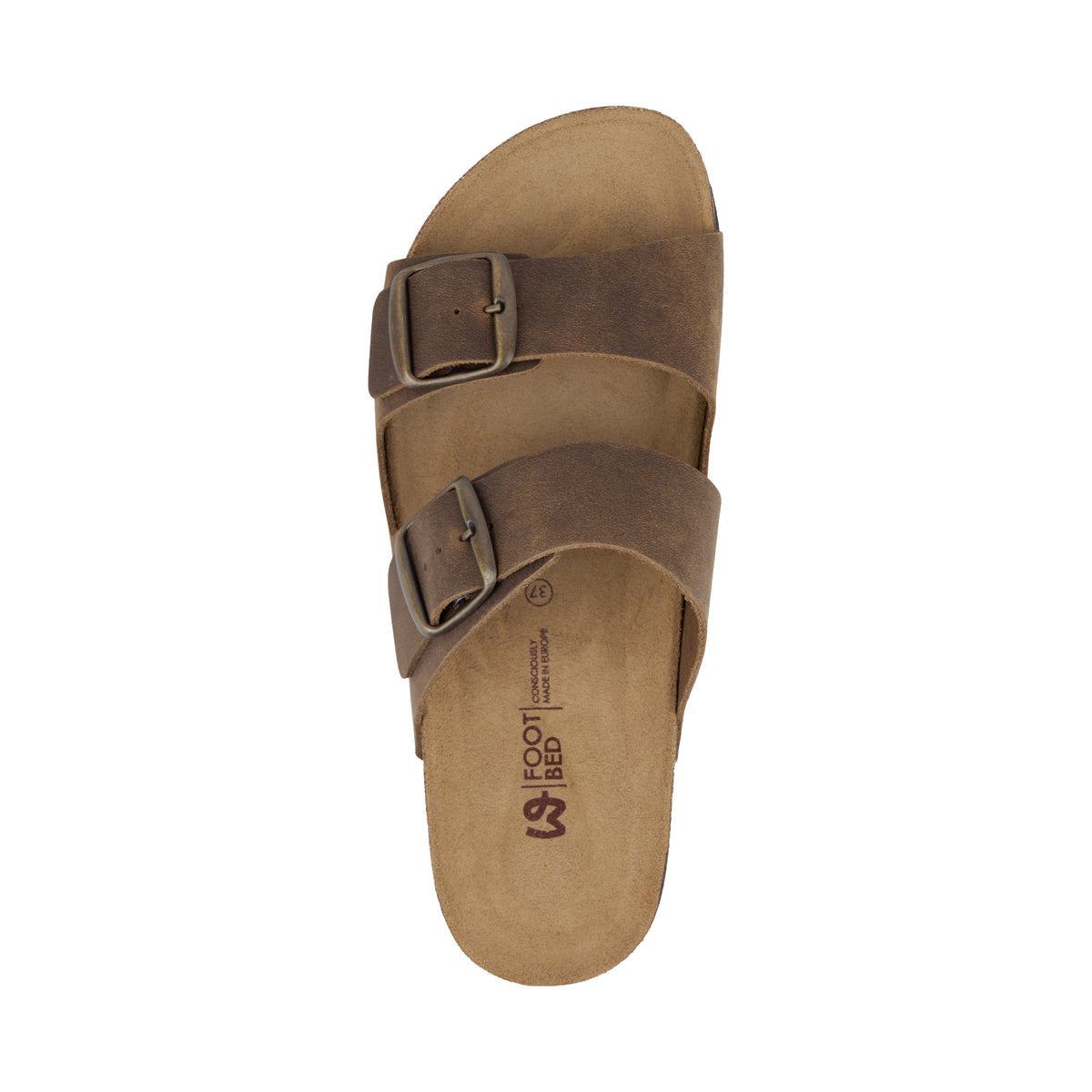 Anatomiska damkorkslip-in-tofflor Clara brun
