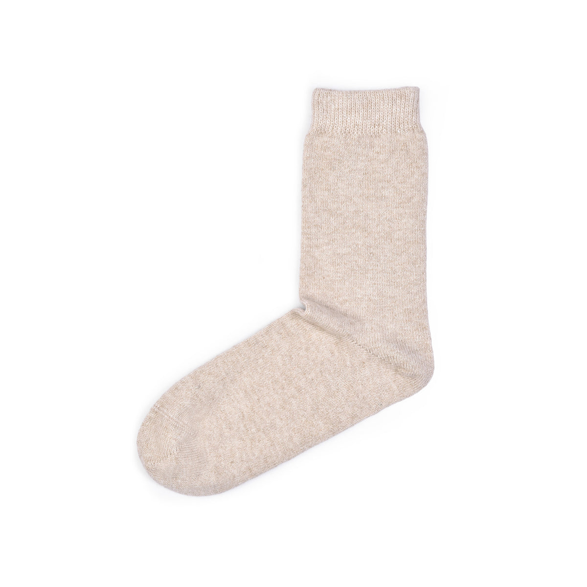 Strumpor med merinoull och kashmir beige