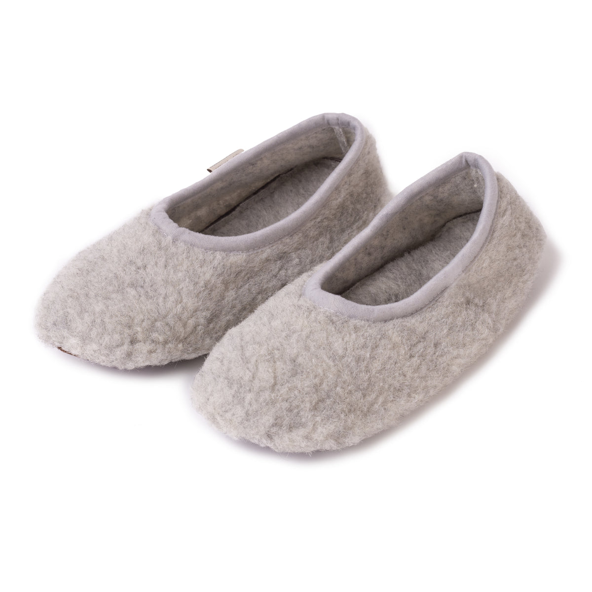 Ullballerinaskor Merino grå