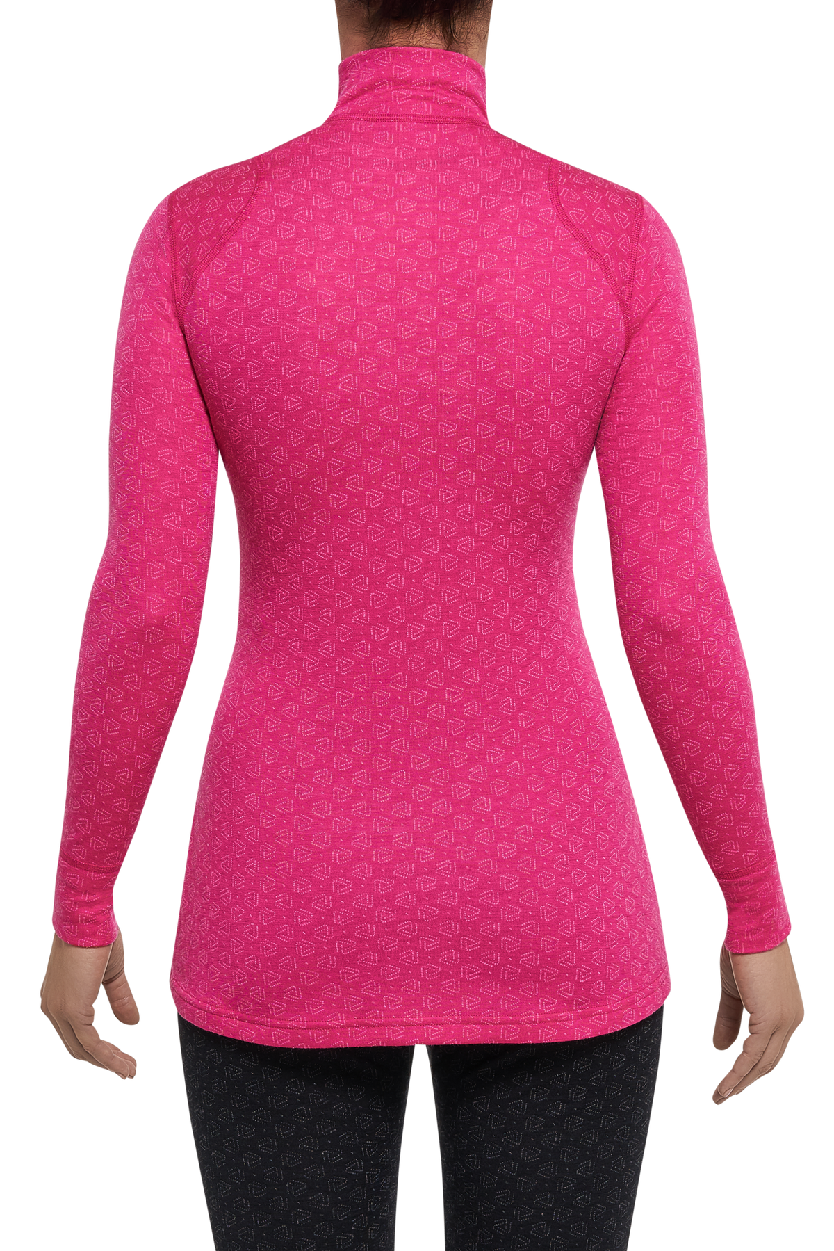 Damfunktionströja dragkedja merinoull XTREME Thermowave rosa