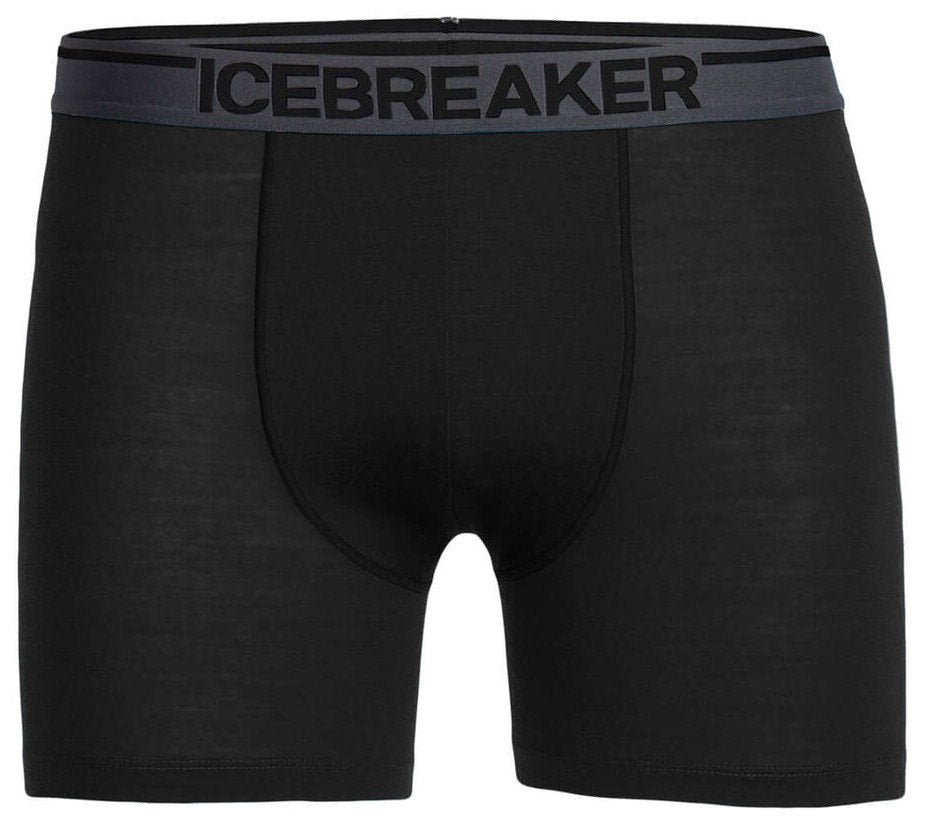 Funktionsboxershorts för herr Icebreaker Merino Anatomica svart