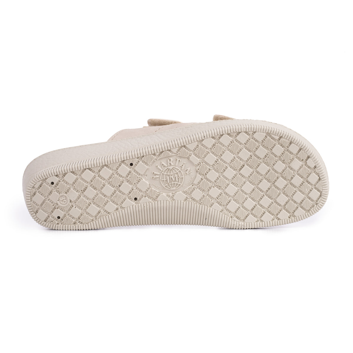 Gel-slip-in-tofflor för dam med kilklack Milena beige