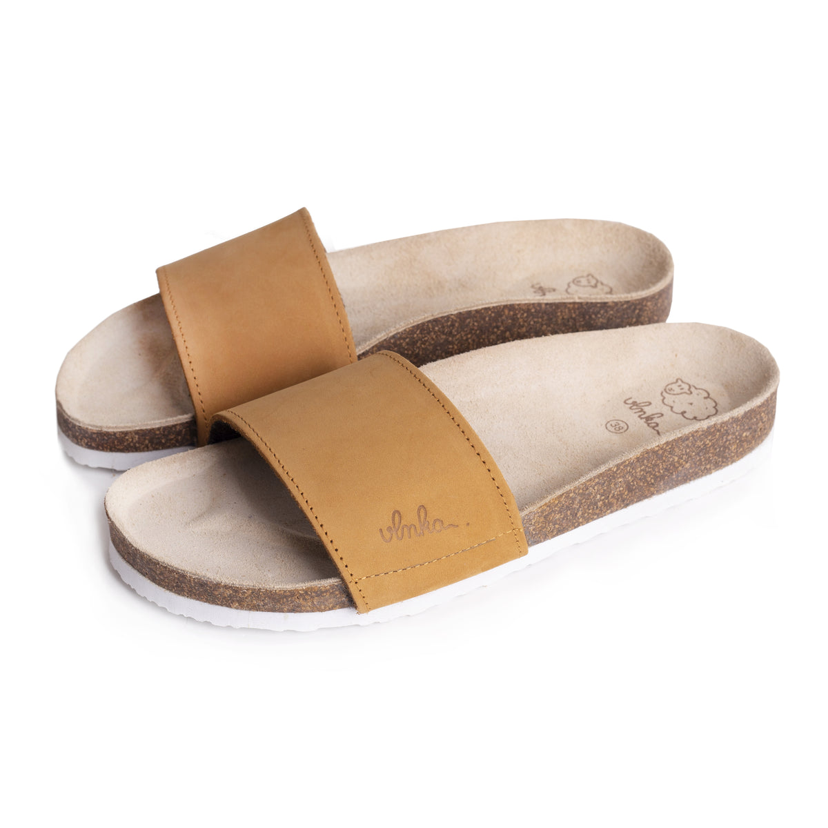 Anatomiska Damkorkslip-in-tofflor Trepky beige