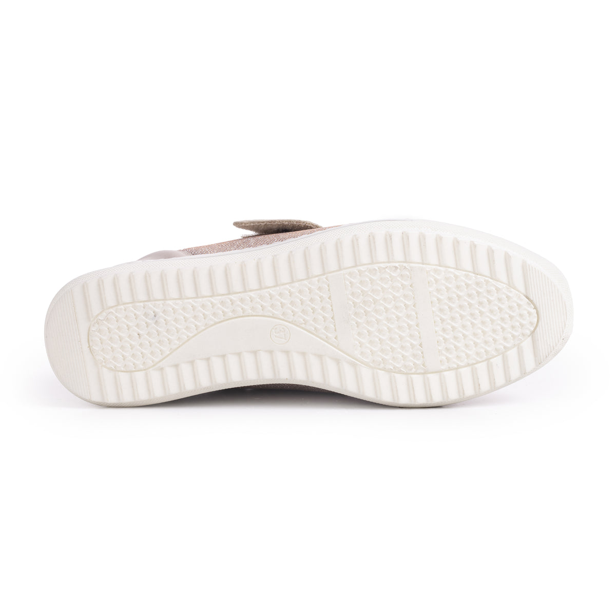 Damsneakers i läder Ingrid beige