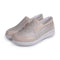 Damballerinor i läder Jolana beige