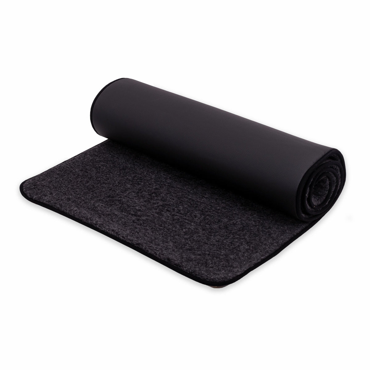 Yogamatta av merinoull svart
