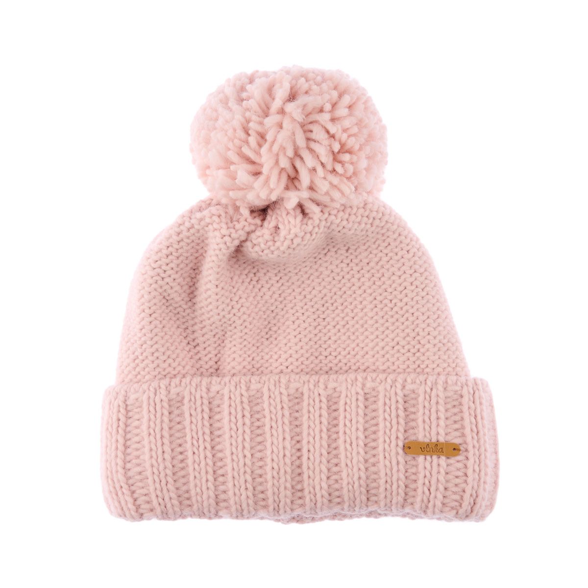 Mössa med fårull Woolee V03 rosa