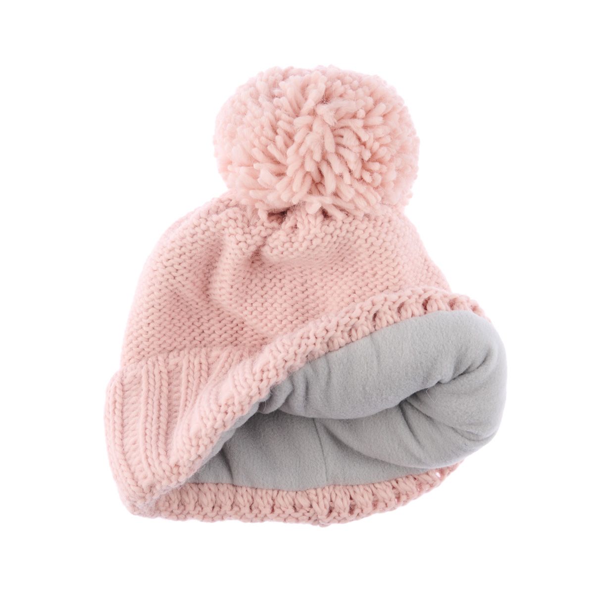 Mössa med fårull Woolee V03 rosa