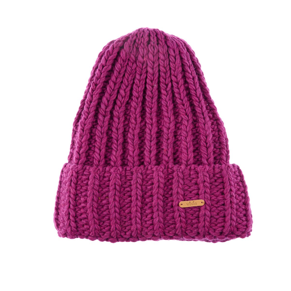 Mössa med får- och alpackaull med foder Saltoro rosa