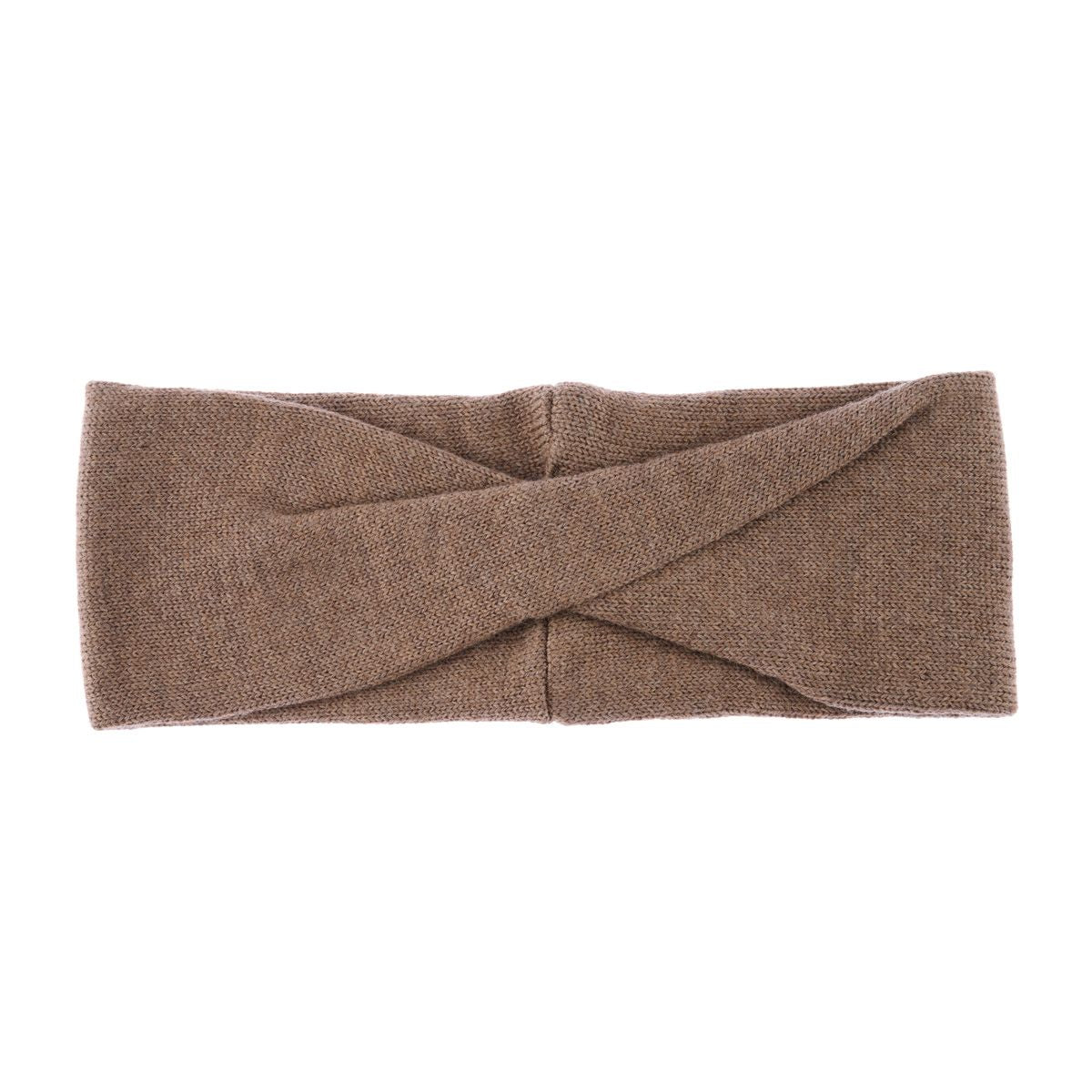 Pannband med fårull Woolee C03 brun