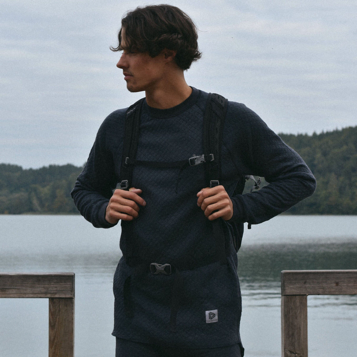 Funktionströja för herr i merinoull 3IN1 Thermowave grå