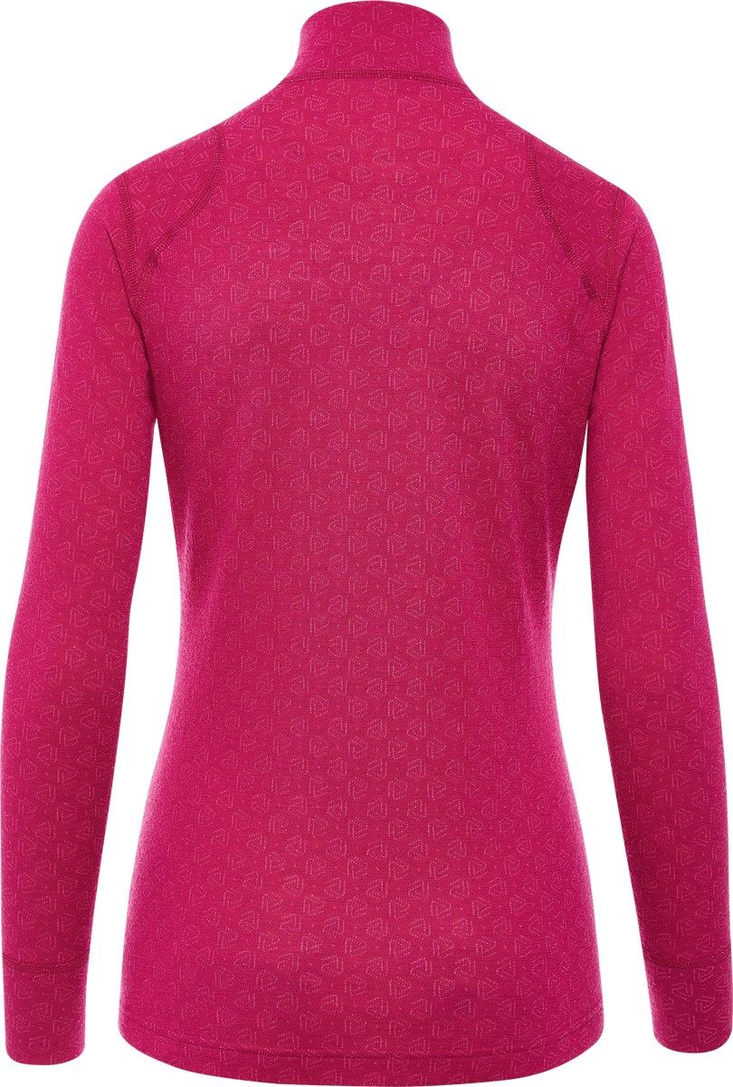 Damfunktionströja dragkedja merinoull XTREME Thermowave rosa