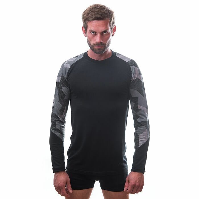 Herrfunktionströja Sensor Merino Impress Camo